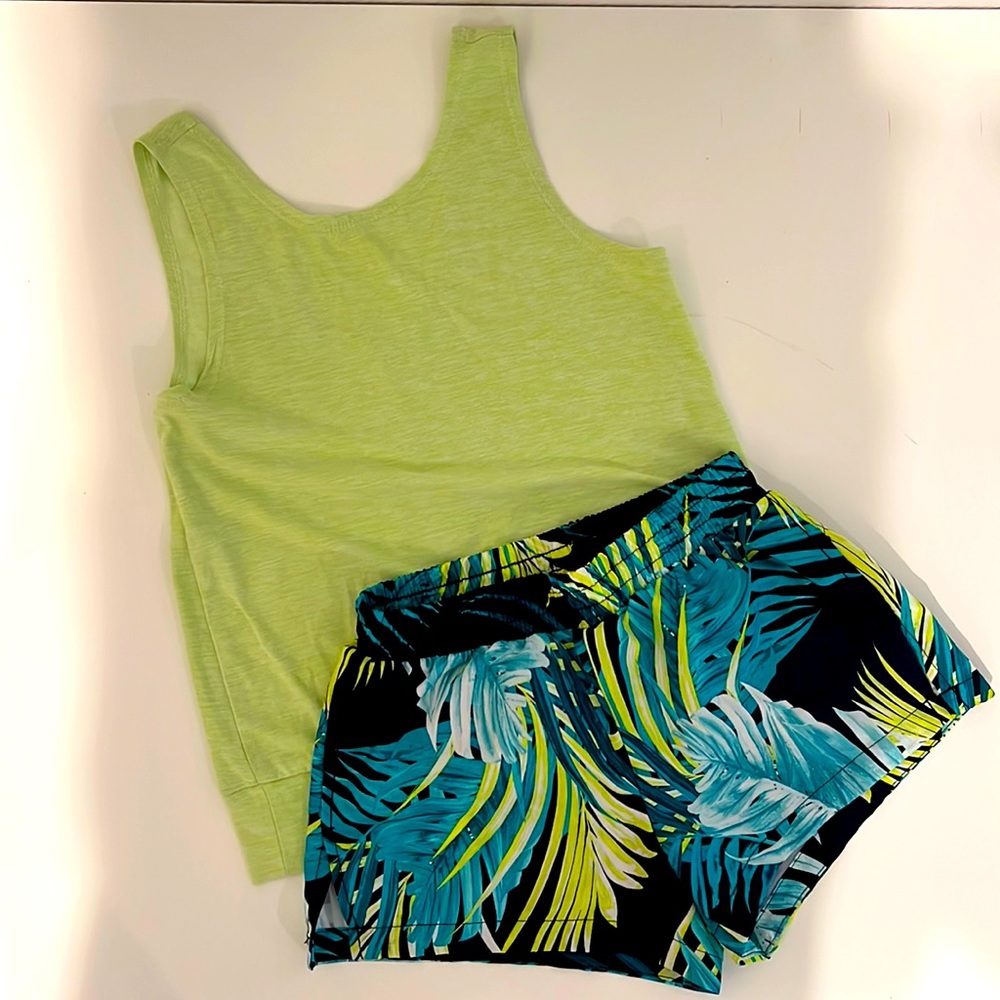 Old Navy Girls Tropical Activewear Set